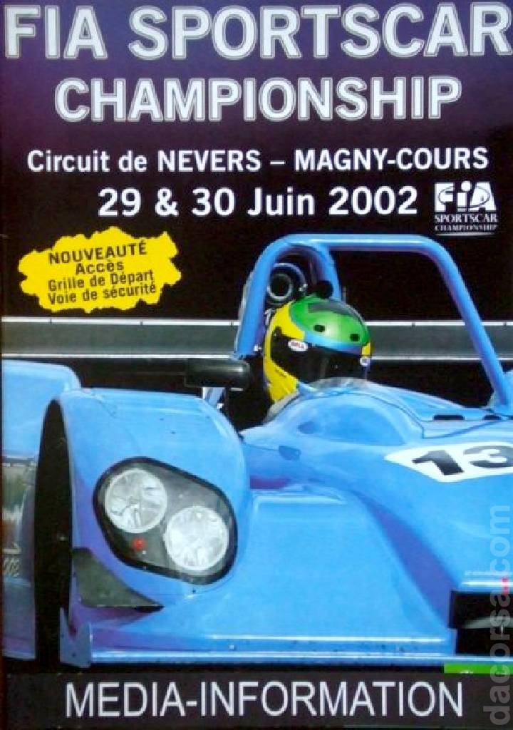 Poster of FIA Sportscar Championship Magny-Cours 2002, International Sports Racing Series round 04, France, 29 - 30 June 2002