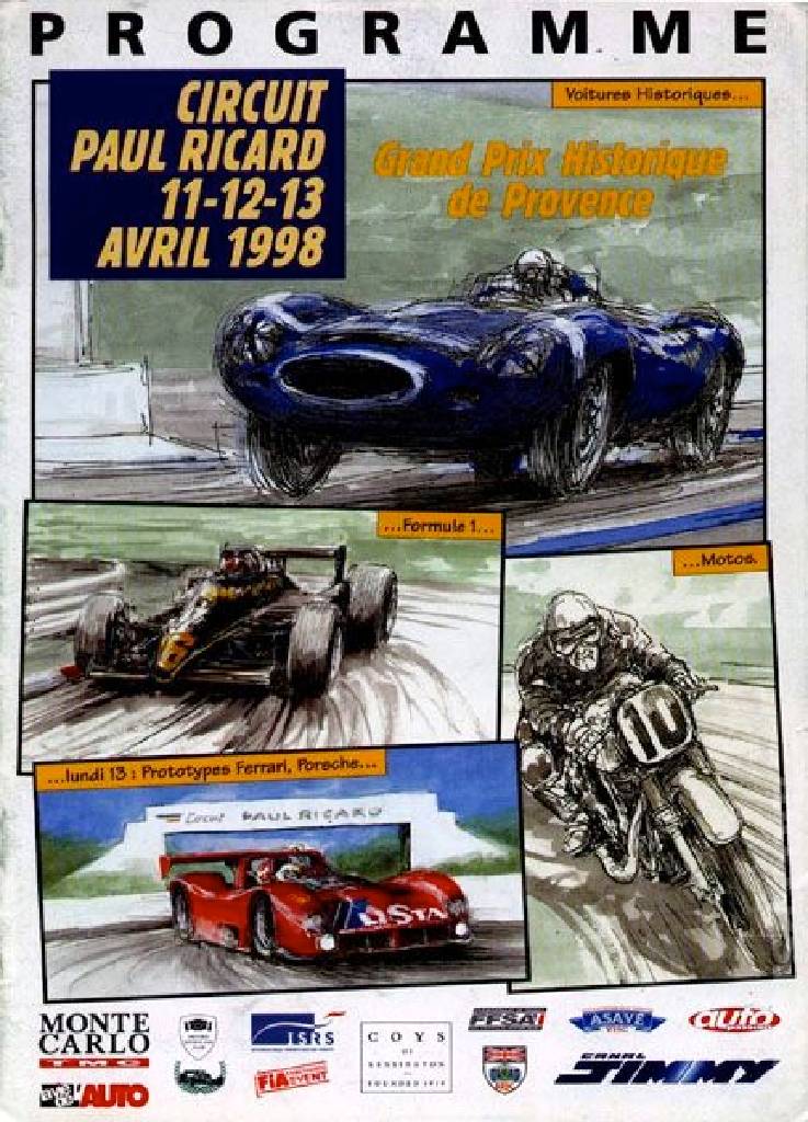 Poster of International Sports Racing Series Paul Ricard 1998, France, 11 - 13 April 1998