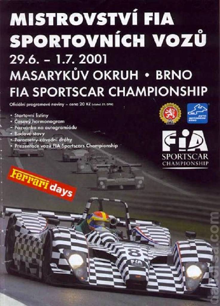 Image representing Mistrovstvi FIA Sportnovnich Vozu 2001, International Sports Racing Series round 04, Czech Republic, 29 June - 1 July 2001