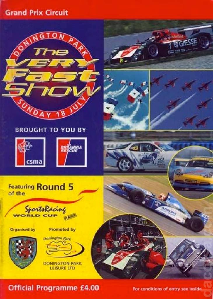 Poster of RAC Tourist Trophy 1999, International Sports Racing Series round 05, United Kingdom, 18 July 1999