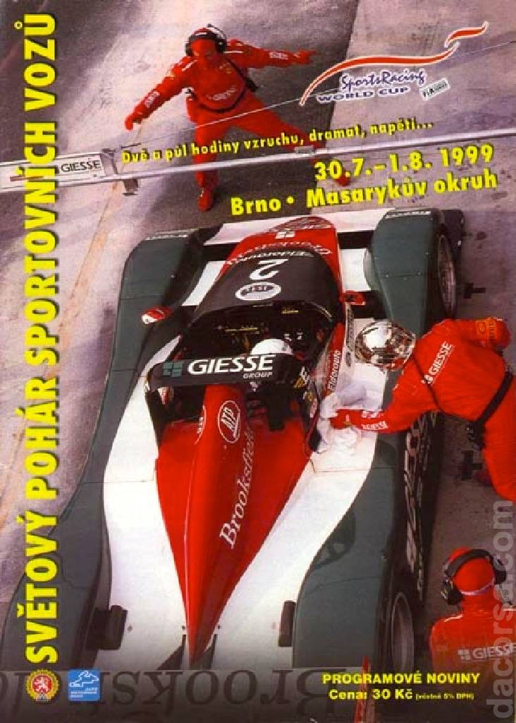 Image representing Sports Racing World Cup Brno 1999, International Sports Racing Series round 06, Czech Republic, 30 July - 1 August 1999