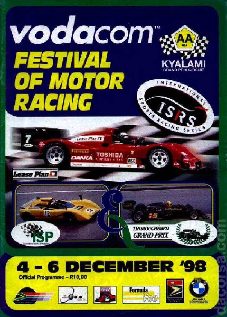 Poster of Vodacom ISRS 1998, International Sports Racing Series round 08, South Africa, 4 - 6 December 1998