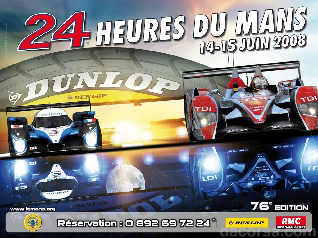 Image representing 76. edition des 24 Heures du Mans, France, 14 - 15 June 2008