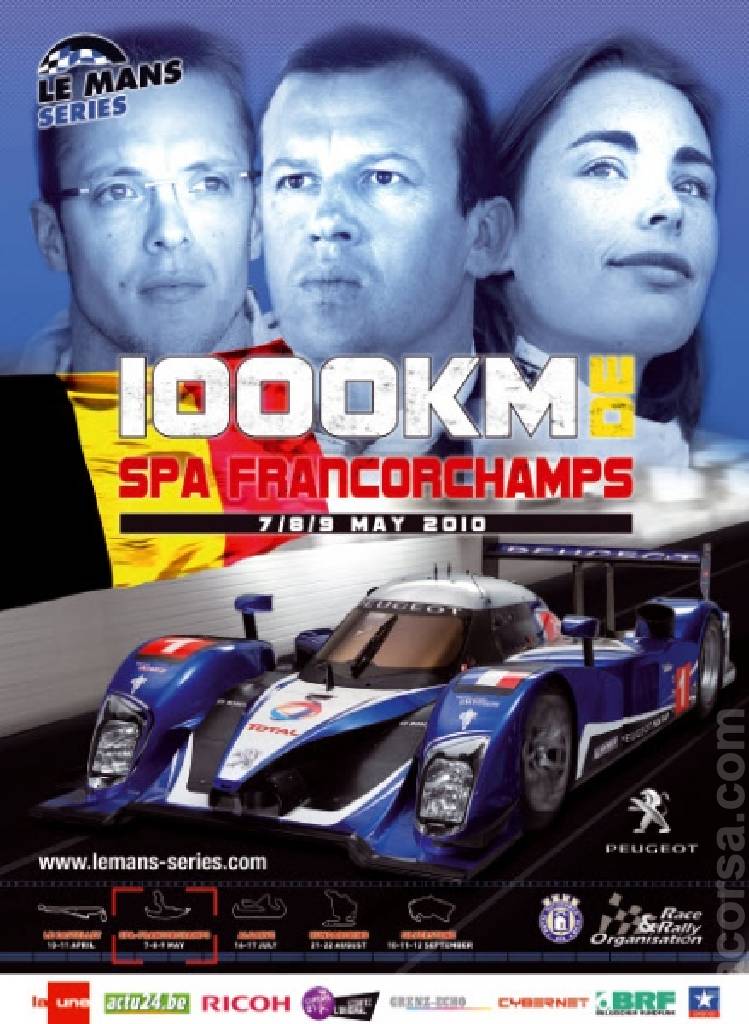 Image representing 1000km de Spa-Francorchamps 2010, Le Mans Series round 02, Belgium, 7 - 8 May 2010