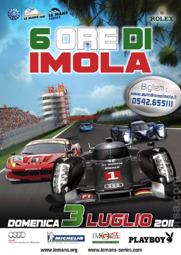 Poster of 6 Heures d'Imola 2011, Le Mans Series round 03, Italy, 1 - 3 July 2011