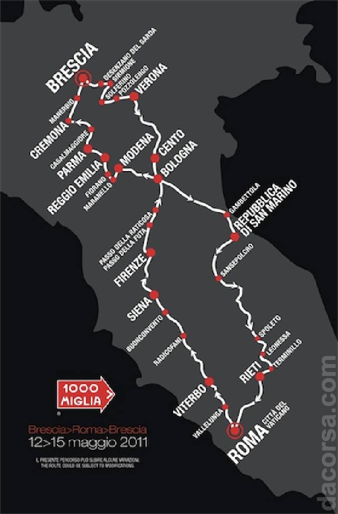 Image representing Mille Miglia 2011, Italy, 12 - 15 May 2011