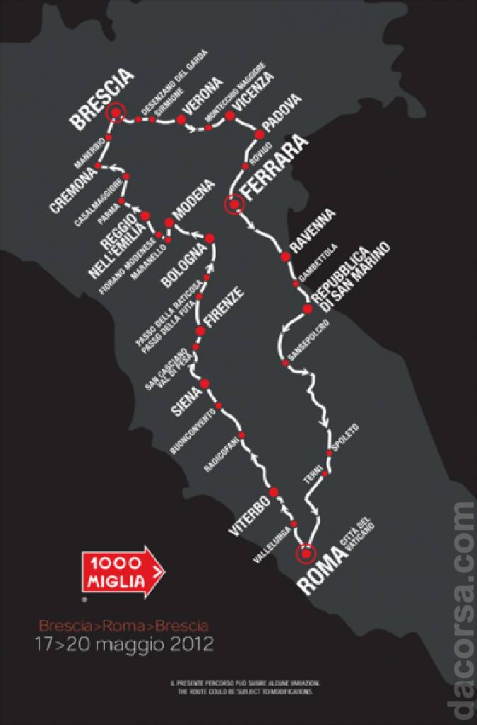 Image representing Mille Miglia 2012, Italy, 17 - 20 May 2012