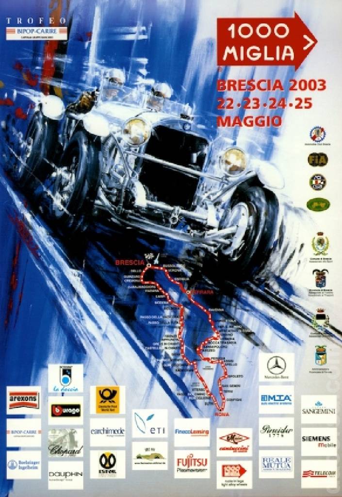 Image representing Mille Miglia 2003, Italy, 22 - 25 May 2003