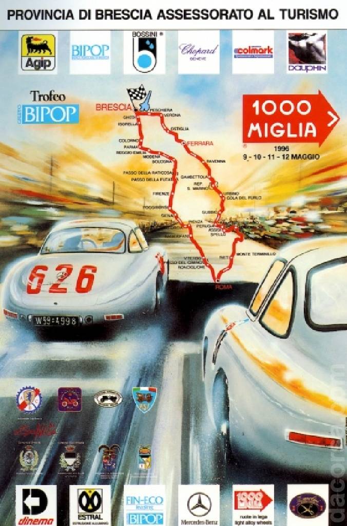 Poster of Mille Miglia 1996, Italy, 8 - 11 May 1996