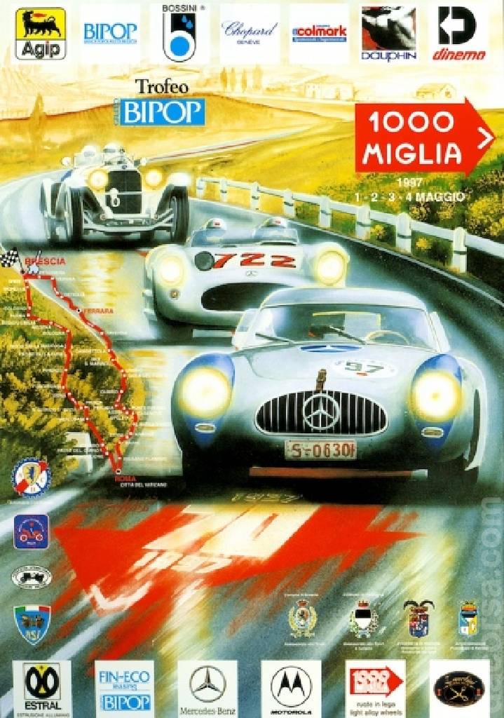Poster of Mille Miglia 1997, Italy, 13 - 16 May 1997