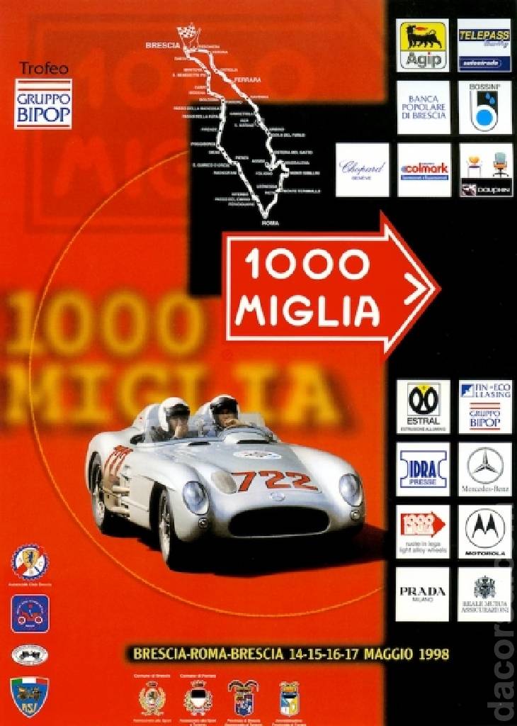Poster of Mille Miglia 1998, Italy, 13 - 16 May 1998