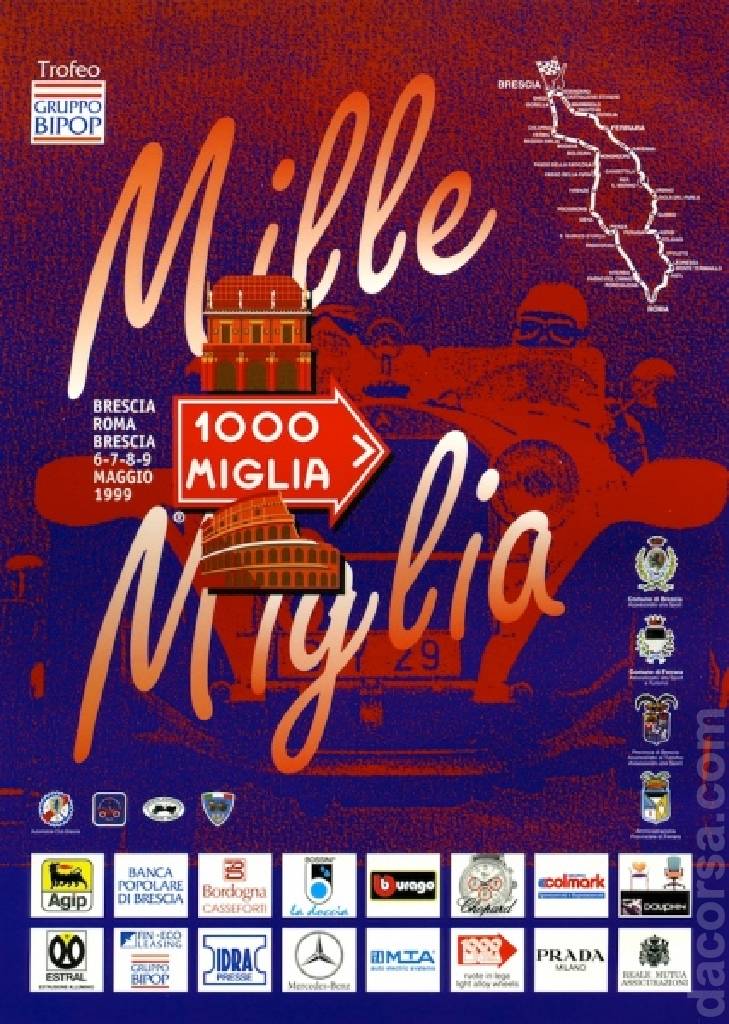 Poster of Mille Miglia 1999, Italy, 5 - 8 May 1999