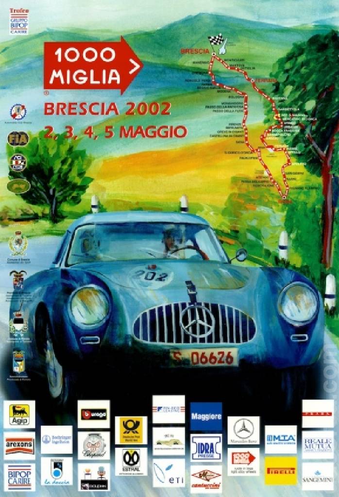 Image representing Mille Miglia 2002, Italy, 1 - 4 May 2002