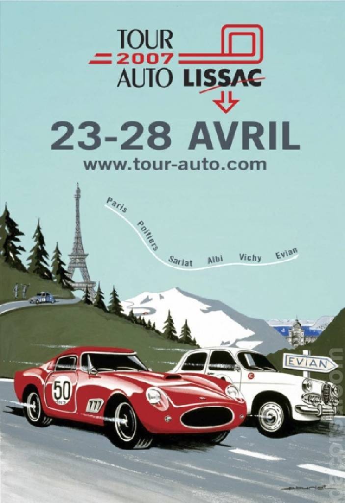 Image representing Tour Auto Lissac 2007, France, 23 - 28 April 2007