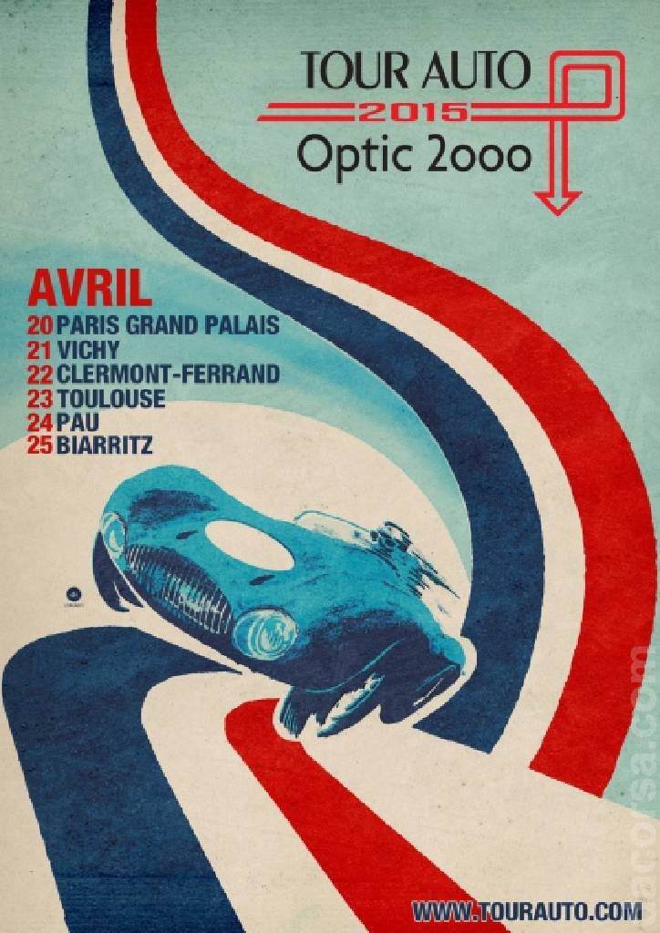 Image representing 2015 Tour Auto Optic 2000, France, 20 - 25 April 2015