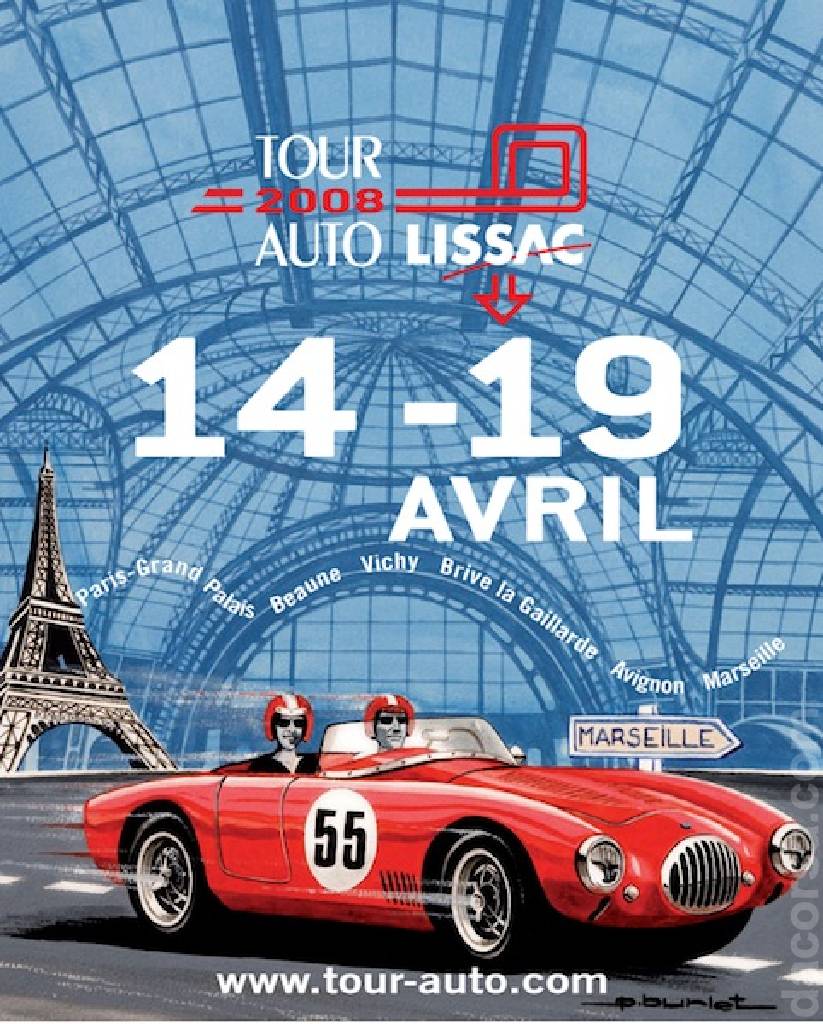 Poster of Tour Auto Lissac 2008, France, 14 - 19 April 2008