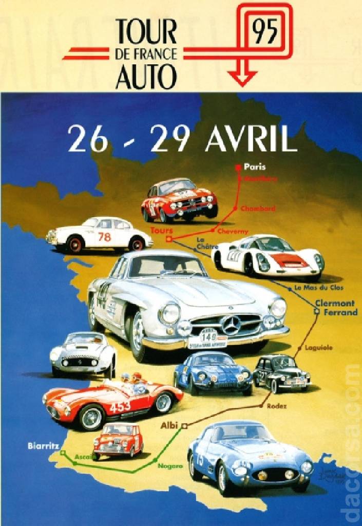 Poster of Tour de France AUTO 1995, France, 26 - 29 April 1995