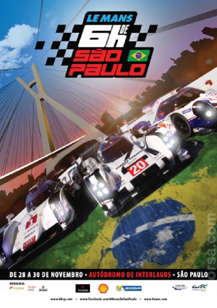 Poster of 6 Horas de Sao Paulo 2014, FIA World Endurance Championship round 04, Brazil, 28 - 30 November 2014