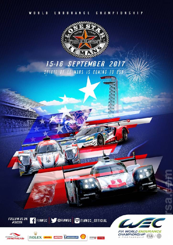 Poster of 6 Hours of Austin 2017, FIA World Endurance Championship round 06, United States, 15 - 16 September 2017