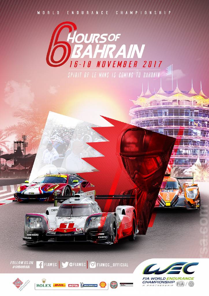 Poster of 6 Hours of Bahrain 2017, FIA World Endurance Championship round 09, Bahrain, 18 November 2017