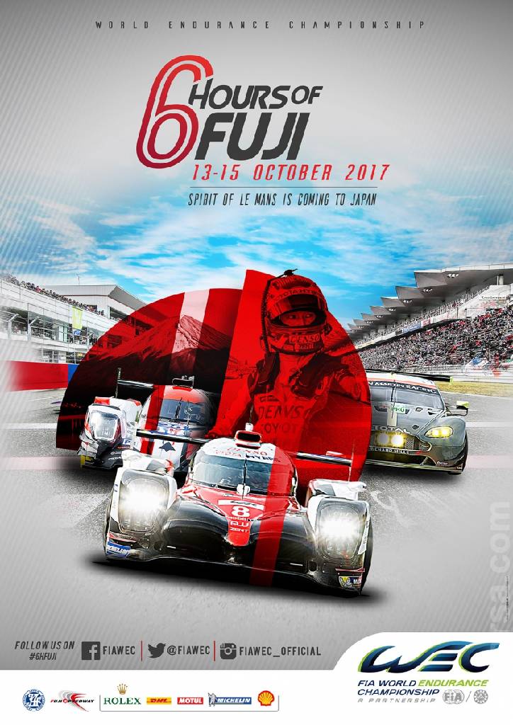Poster of 6 Hours of Fuji 2017, FIA World Endurance Championship round 07, Japan, 13 - 15 October 2017