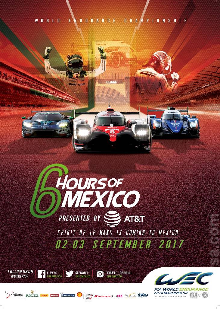 Poster of 6 Hours of Mexico 2017, FIA World Endurance Championship round 05, Mexico, 2 - 3 September 2017