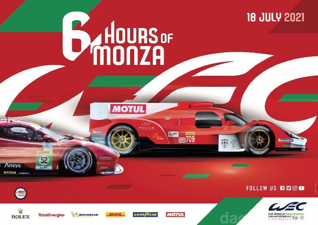 Poster of 6 Hours of Monza 2021, FIA World Endurance Championship round 03, Italy, 18 July 2021