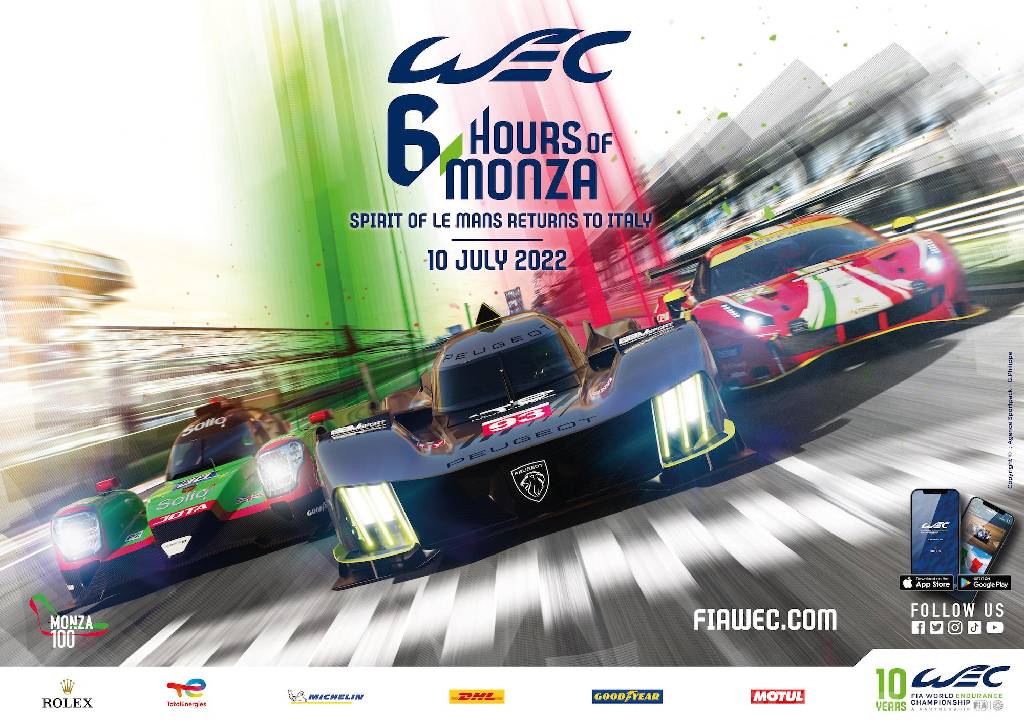 Poster of 6 Hours of Monza 2022, FIA World Endurance Championship round 04, Italy, 10 July 2022
