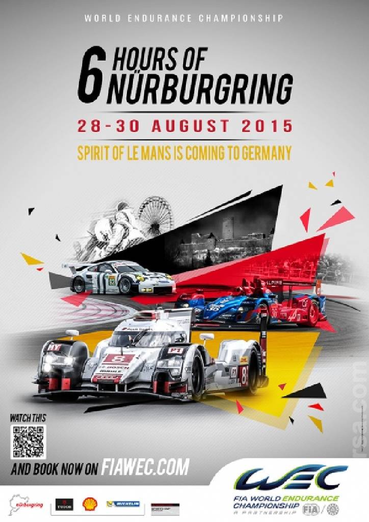 Poster of 6 Hours of Nurburgring 2015, FIA World Endurance Championship round 04, Germany, 30 August 2015