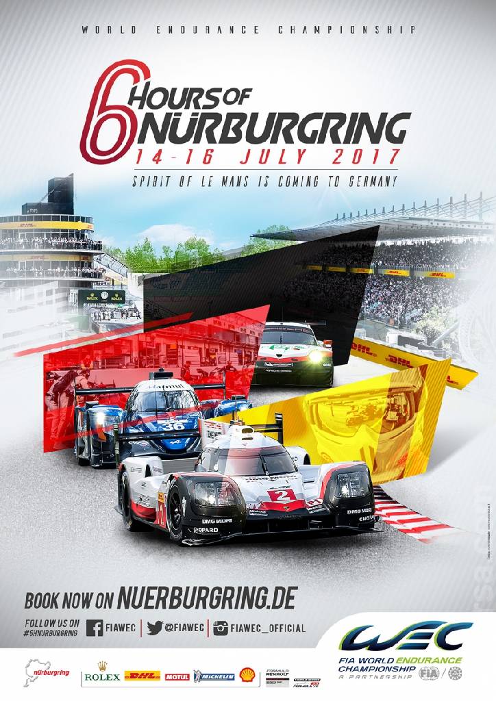 Poster of 6 Hours of Nurburgring 2017, FIA World Endurance Championship round 04, Germany, 14 - 16 July 2017