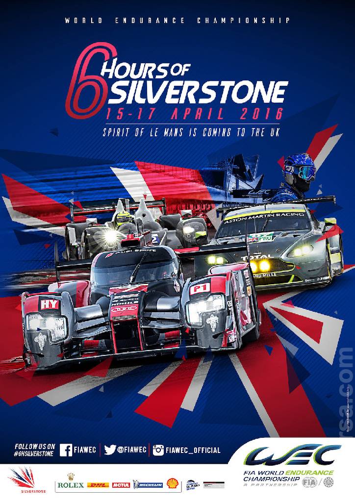 Poster of 6 Hours of Silverstone 2016, FIA World Endurance Championship round 02, United Kingdom, 15 - 17 April 2016