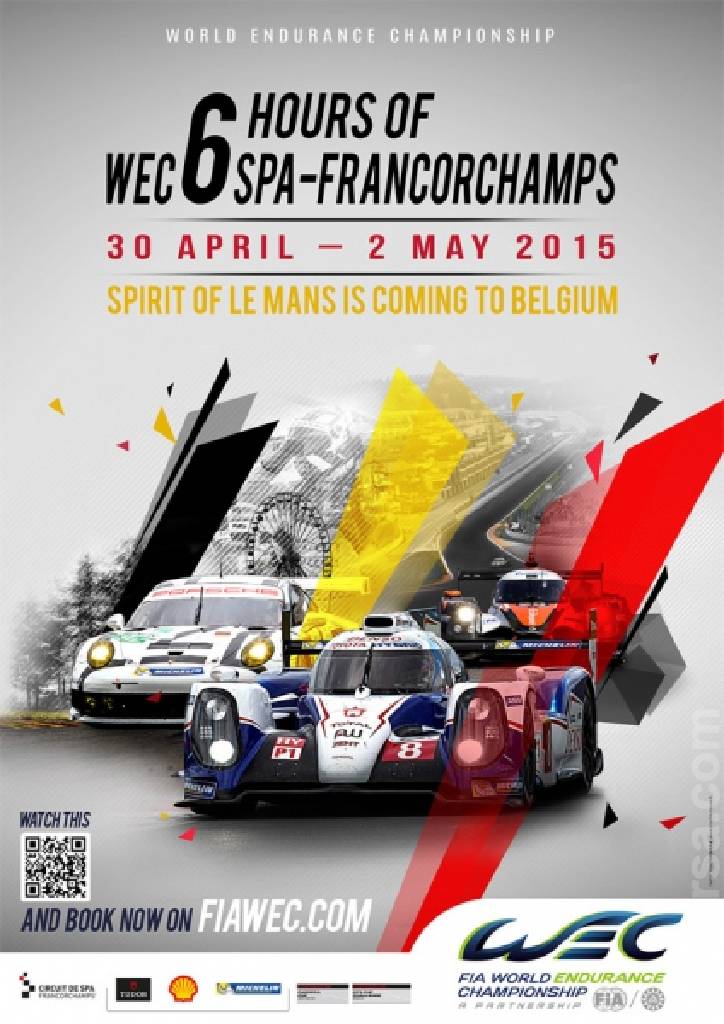 Image representing 6 Hours of Spa-Francorchamps 2015, FIA World Endurance Championship round 02, Belgium, 30 April - 2 May 2015