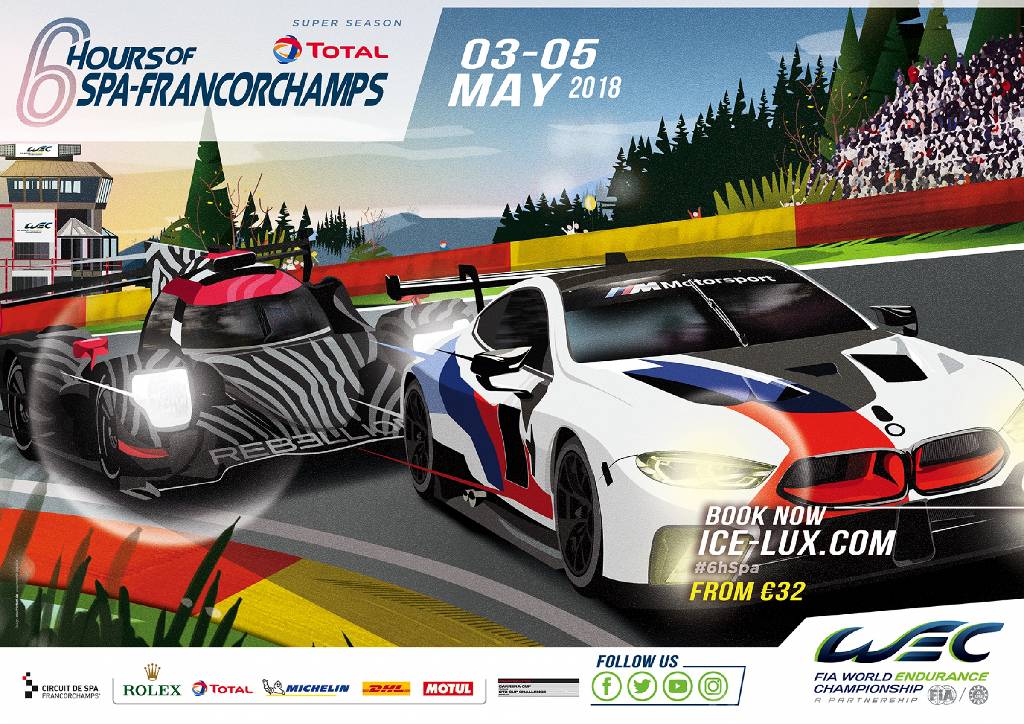 Poster of Total 6 Hours of Spa-Francorchamps 2018, FIA World Endurance Championship round 01, Belgium, 4 - 5 May 2018