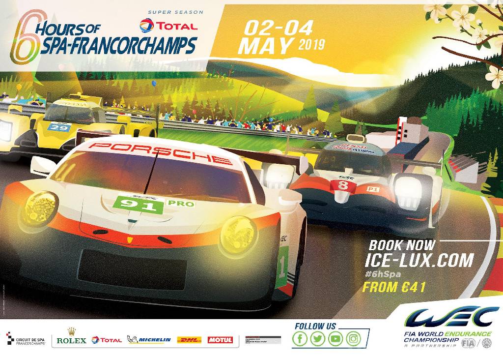 Poster of Total 6 Hours of Spa-Francorchamps 2019 2018, FIA World Endurance Championship round 07, Belgium, 2 - 4 May 2019