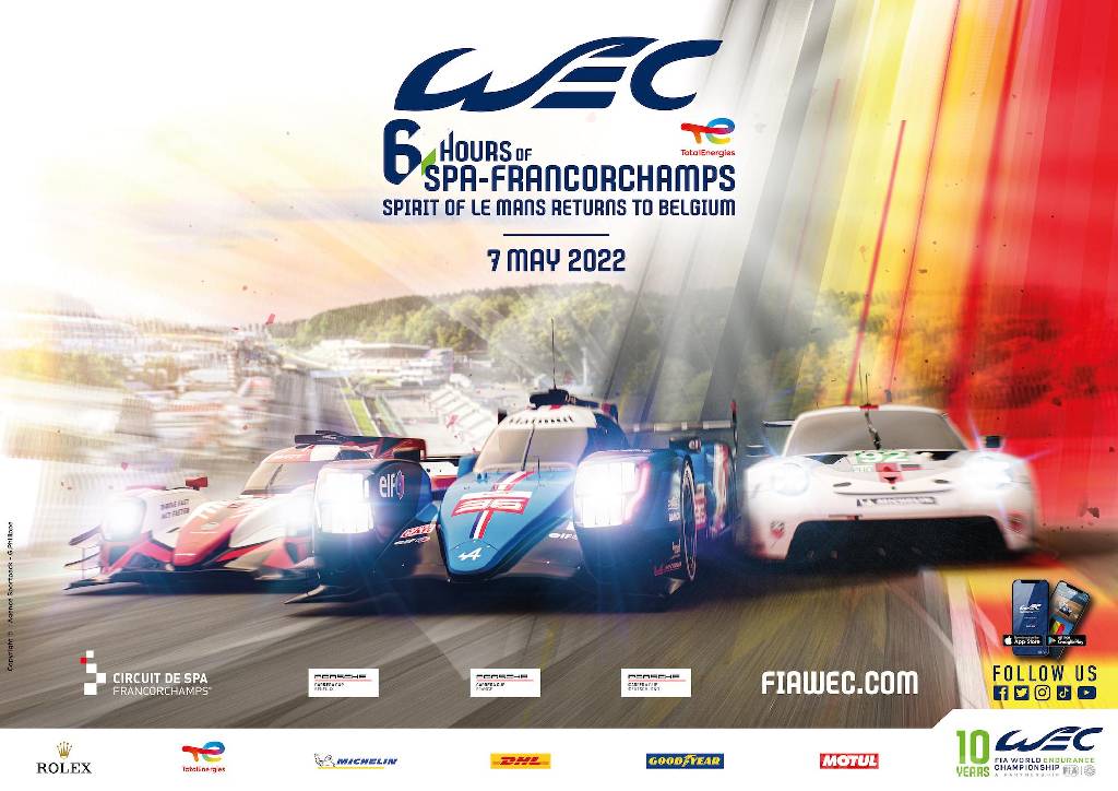 Poster of TotalEnergies 6 Hours of Spa-Francorchamps 2022, FIA World Endurance Championship round 02, Belgium, 5 - 7 May 2022
