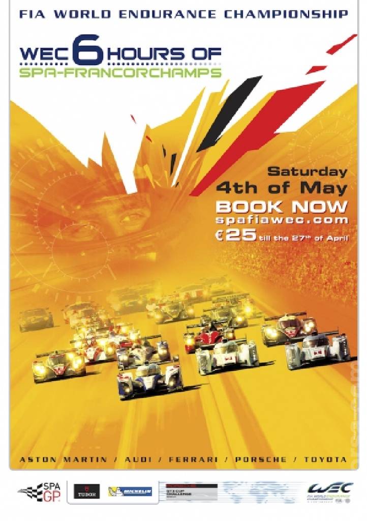 Poster of WEC 6 hours of Spa-Francorchamps 2013, FIA World Endurance Championship round 02, Belgium, 4 May 2013