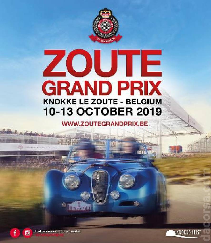 Poster of 10. Zoute Grand Prix, Belgium, 10 - 13 October 2019