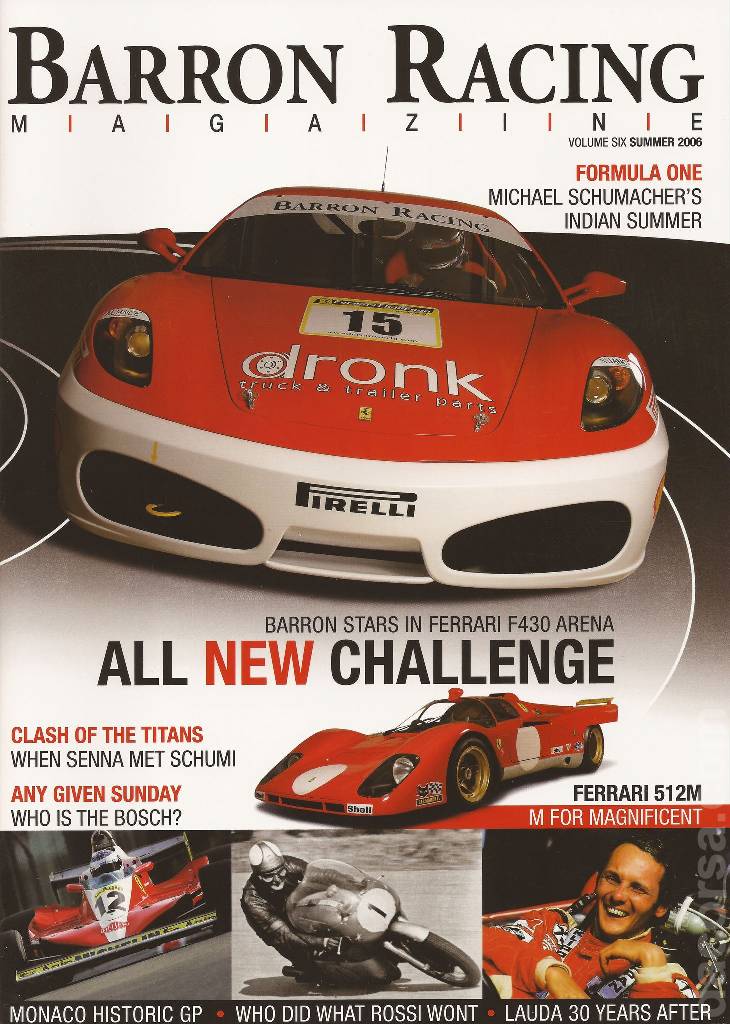 Cover of Barron Racing Magazine volume Six, %!s(<nil>)