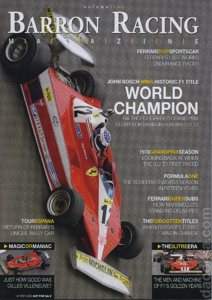 Cover of Barron Racing Magazine volume Five, %!s(<nil>)