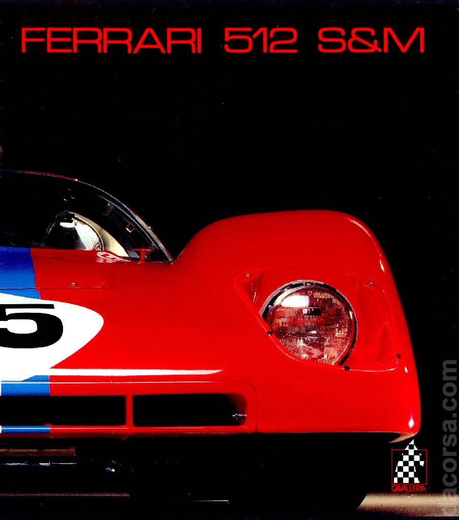 Backcover of Ferrari 512 S&M issue 1, Cavalleria Series