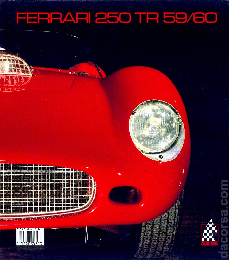 Backcover of Ferrari 250 TR 59/60 (s/n 0746) issue 8, Cavalleria Series