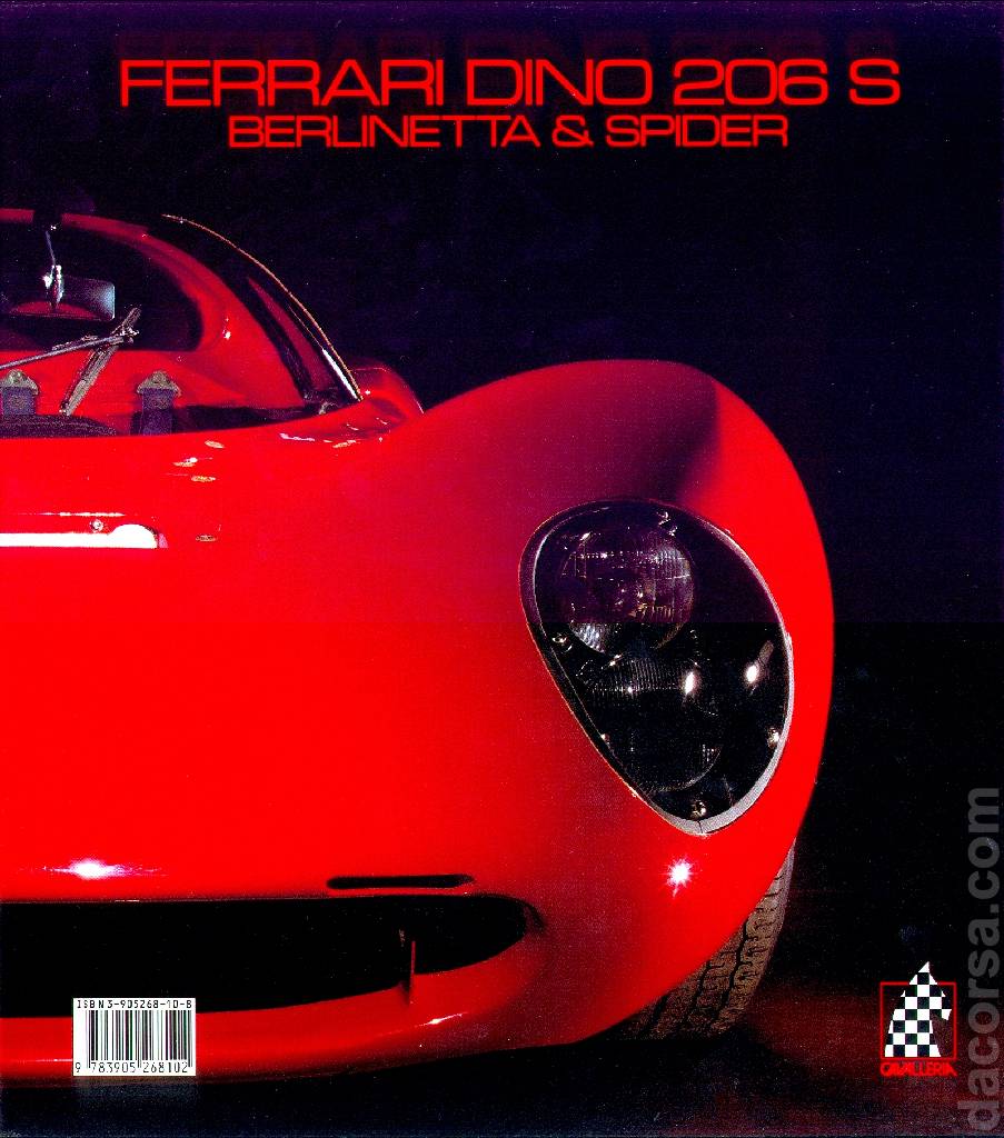 Backcover of Dino 206 S Berlinetta & Spider (s/n 0852/002 & s/n 004) issue 10, Cavalleria Series