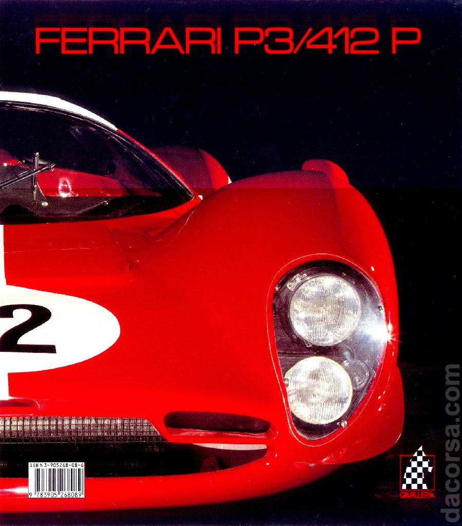 Backcover of Ferrari 330 P3/412 P (s/n 0848) issue 11, Cavalleria Series