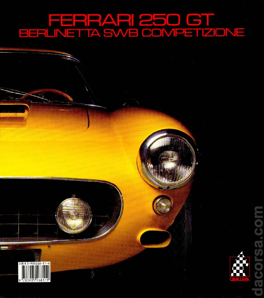 Backcover of Ferrari 250 GT Berlinetta SWB Competizione (2939 GT) issue 12, Cavalleria Series