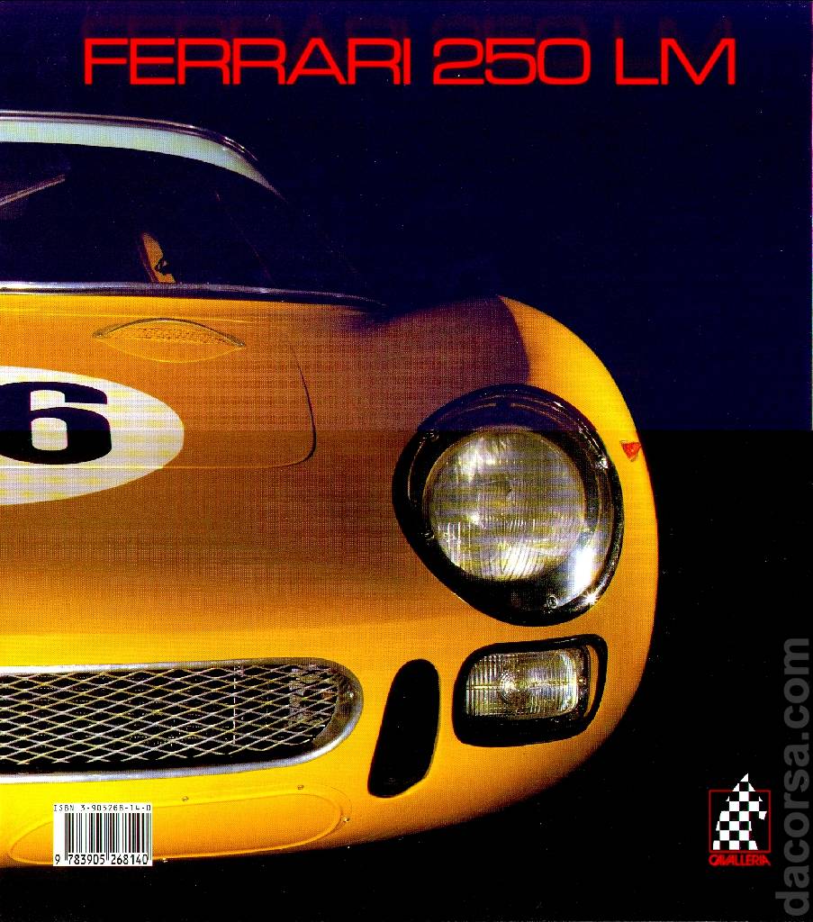 Backcover of Ferrari 250 LM (s/n 6313) issue 15, Cavalleria Series