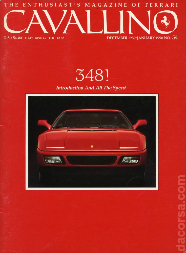 Image representing Cavallino Magazine issue 54, December 1989 / January 1990