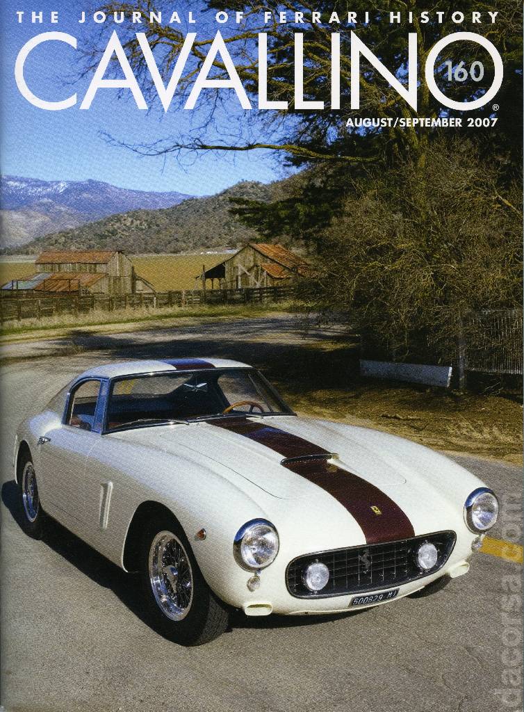 Cover of Cavallino Magazine issue 160, August / September 2007