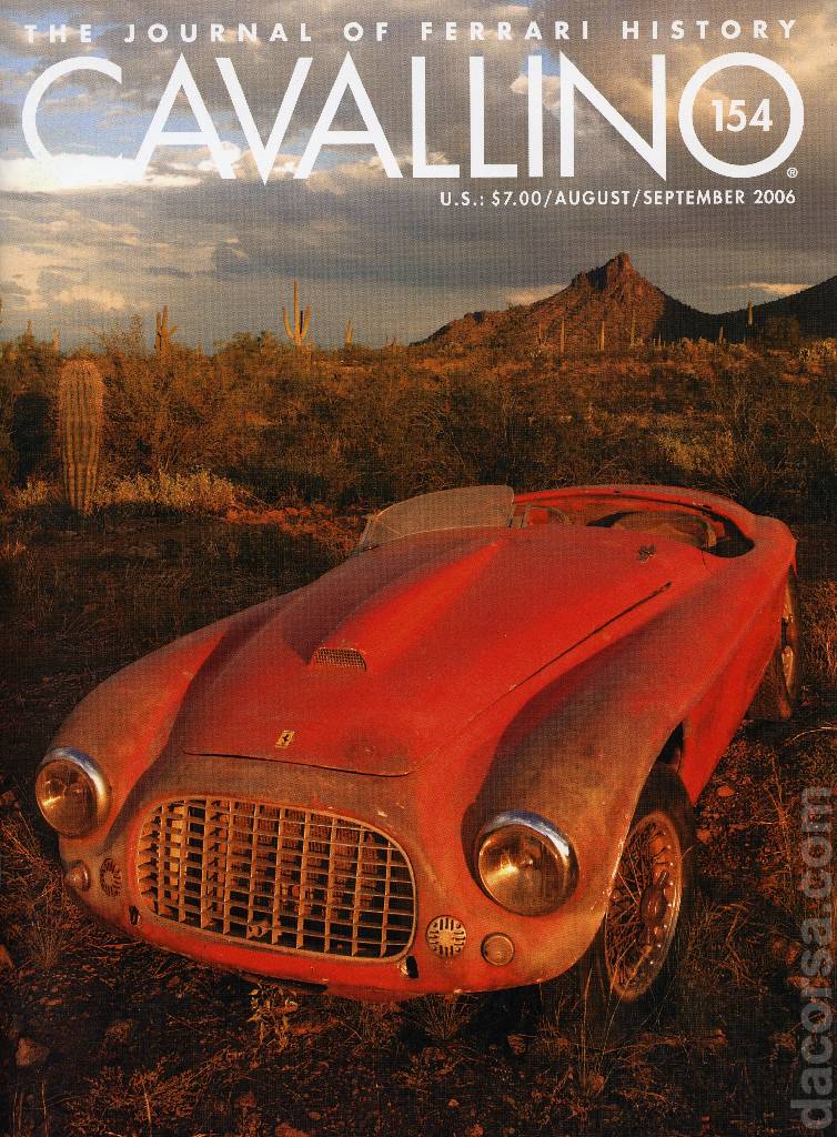 Cover of Cavallino Magazine issue 154, August / September 2006