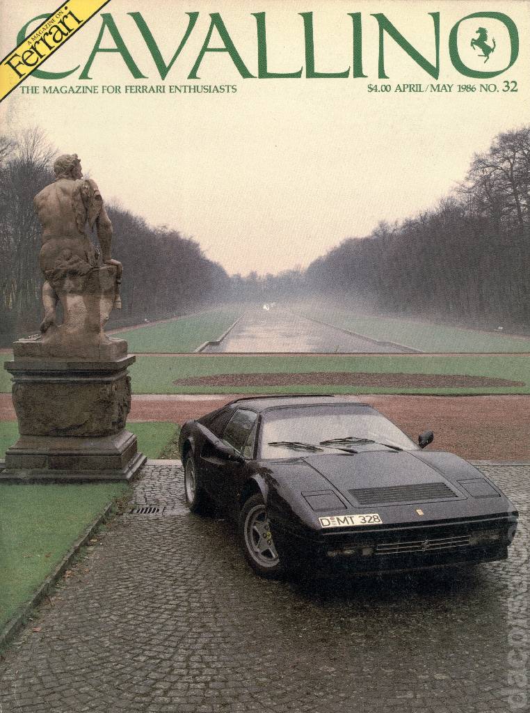 Cover of Cavallino Magazine issue 32, April / May 1986