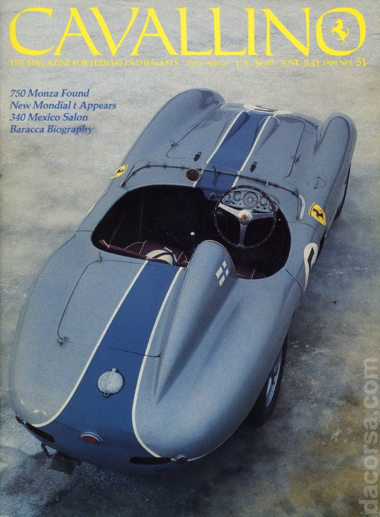Cover of Cavallino Magazine issue 51, June / July 1989